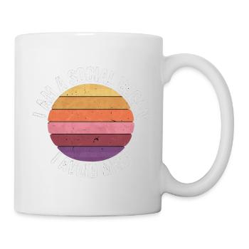 I Am A Social Vegan I Avoid 'Meet' 8 - Tasse - Weiß - Rechts