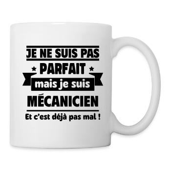 Je ne suis pas parfait, mais je suis mécanicien - Mug blanc - blanc - Droite