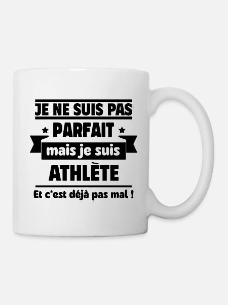 Not perfect but already a pretty good athlete - Mug - white