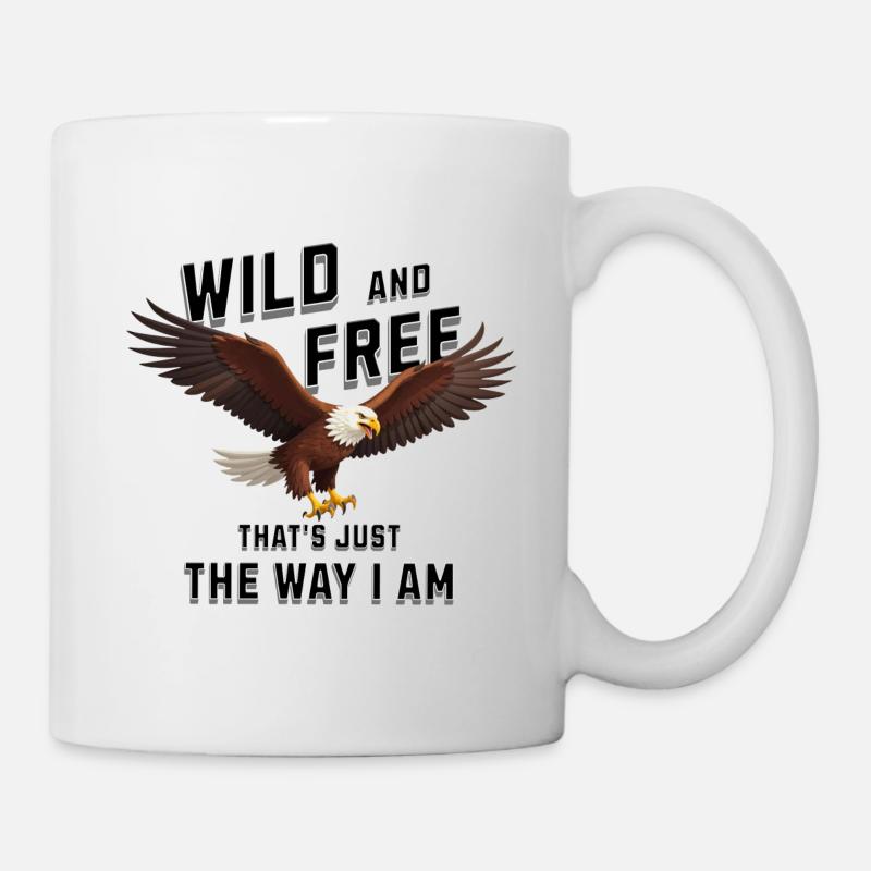 Wild and Free Eagle - Mug - white