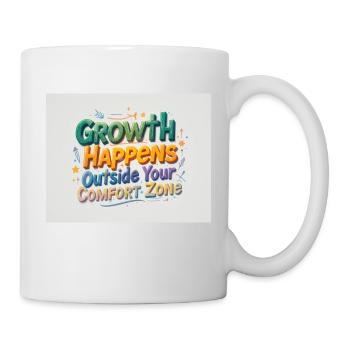 Growth Happens Outside Your Comfort Zone - Mug - white - Right