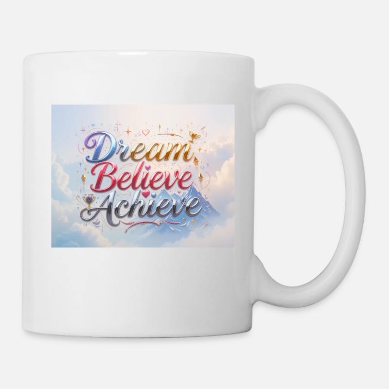 Dream Believe Achieve - Mug - white