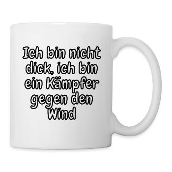 lustiges Spruch T-shirt – Dein Statement-Shirt - Tasse - Weiß - Rechts