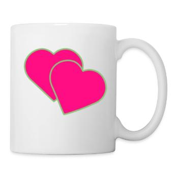Two hearts - Mug - white - Right