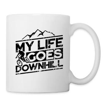 Downhill Mountain Bike Bicycle MTB - Mug - white - Right