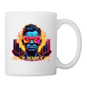 Faites vibrer votre ville - Mug blanc - blanc - Droite