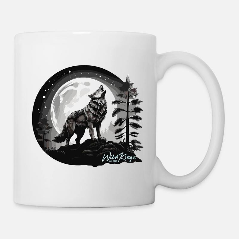 Vollmond - Tasse - Weiß