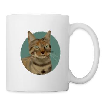 Brown Tabby Cat - Mug - white - Right