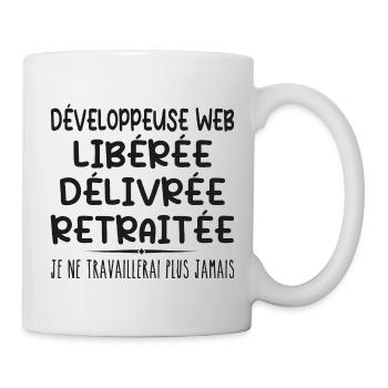 Web Developer Celebrates Retirement with Humor - Mug - white - Right