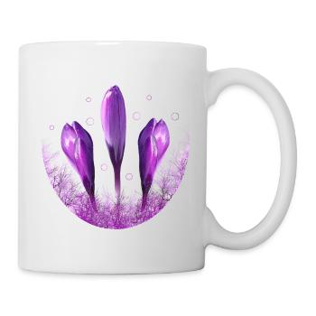 Crocuses Crocus Violet Flowers - Mug - white - Right