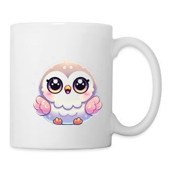 Super Cute Kawaii Baby Owl - Tasse - Weiß - Rechts