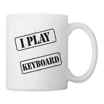 I Play The Keyboard 17 - Tasse - Weiß - Rechts