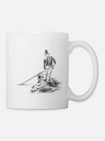 Venice Gondolier - Planche à pagaie Funny Crocodile - Mug blanc - blanc