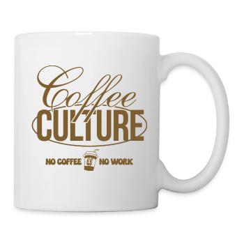 Culture du café – Pas de café, pas de travail - Mug blanc - blanc - Droite