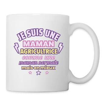 Maman agricultrice, cadeau fête des mères,Noël - Mug blanc - blanc - Droite
