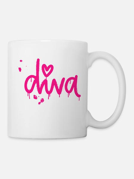 Diva - Tasse - Weiß