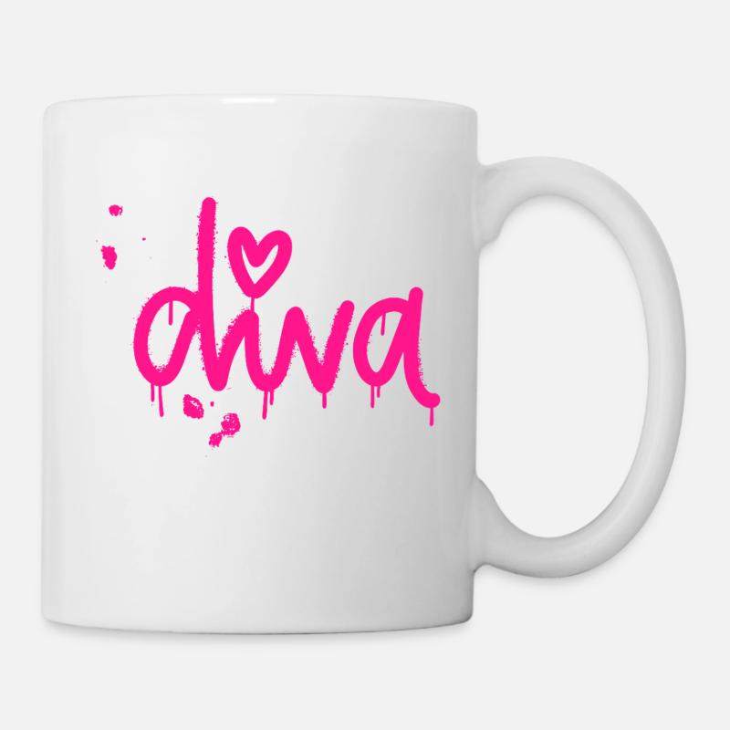 Diva - Tasse - Weiß