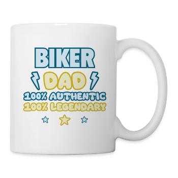 Motorcycle Dad, Father's Day Gift, Legendary - Mug - white - Right
