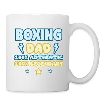 Box Papa,Vatertagsgeschenk, Legendär - Tasse - Weiß - Rechts