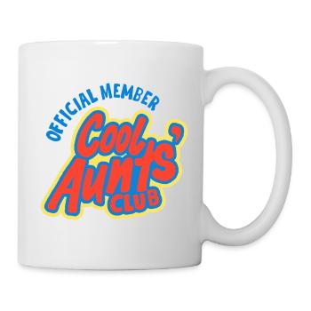Cool Aunt’s Club Mitgliedsdesign - Tasse - Weiß - Rechts