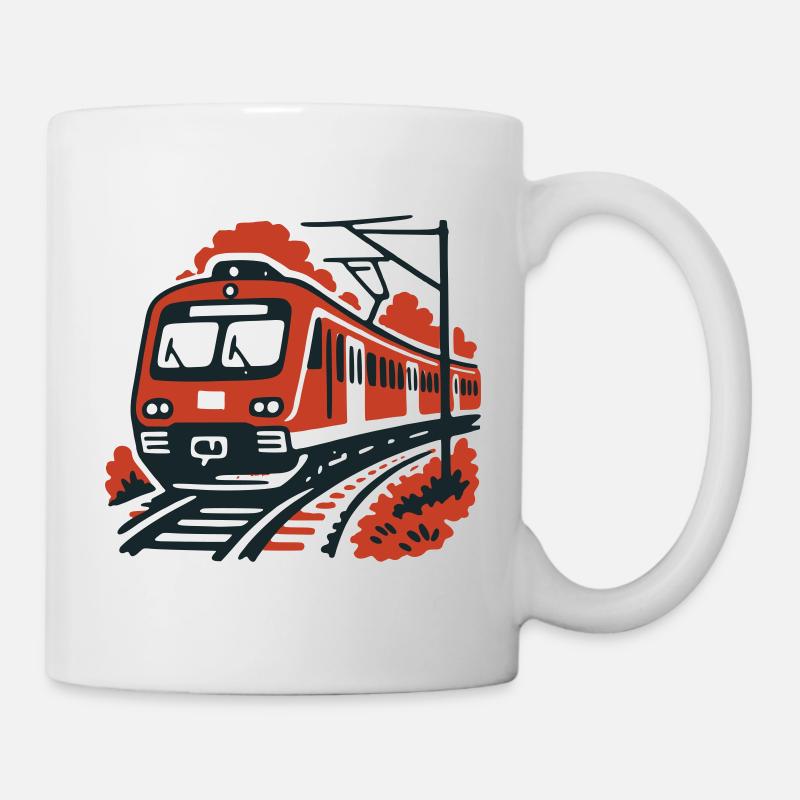 Pendelzug - Tasse - Weiß