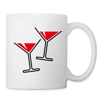 XZwei Sommerliche Grüße (Rot) - Tasse - Weiß - Rechts