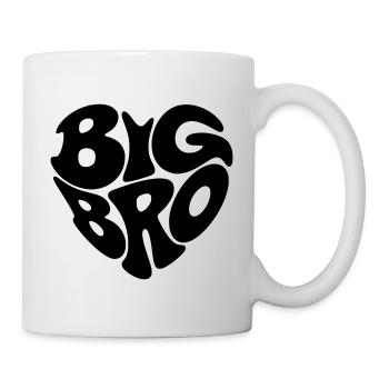 Big Bro - Forme de coeur - Forme de coeur - Big Brother - Mug blanc - blanc - Droite