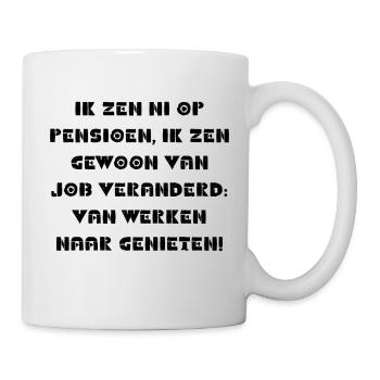 dictons amusants de retraite en dialecte anversois - Mug blanc - blanc - Droite