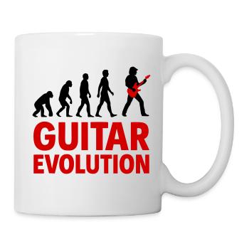 Guitar Evolution Rock Music - Mug - white - Right