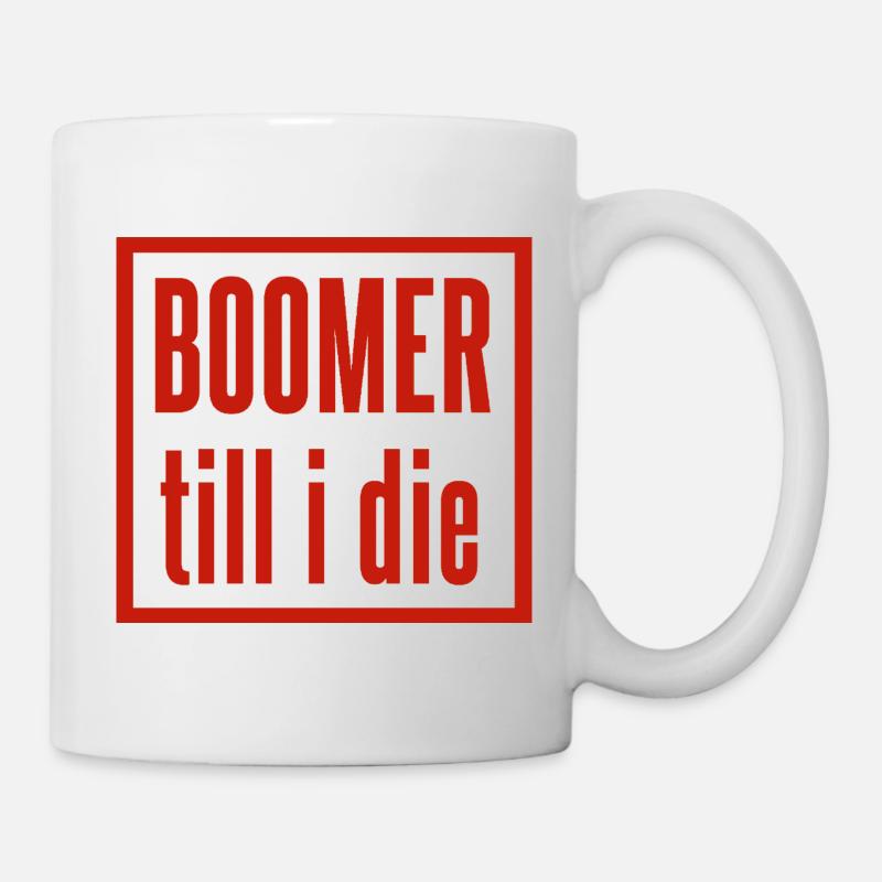 Boomer Till I The Lettering - Mug - white