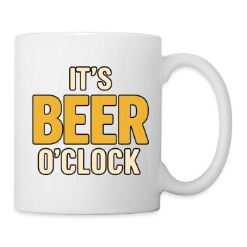 It’s Beer O’Clock - Tasse - Weiß - Rechts