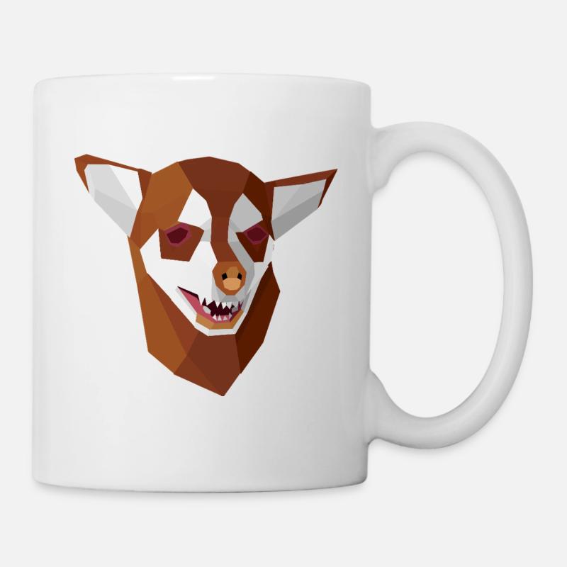 Geometric anxious Chihuahua - Mug - white