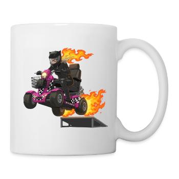 Race_stunt_scootmobiel - Mug - white - Right
