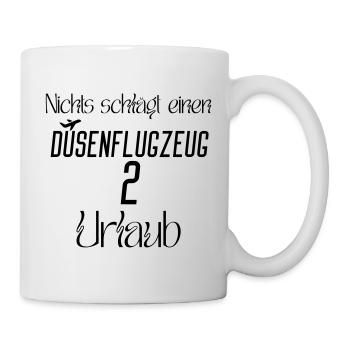 Nichts schlägt einen Düsenflugzeug 2 Urlaub - Tasse - Weiß - Rechts