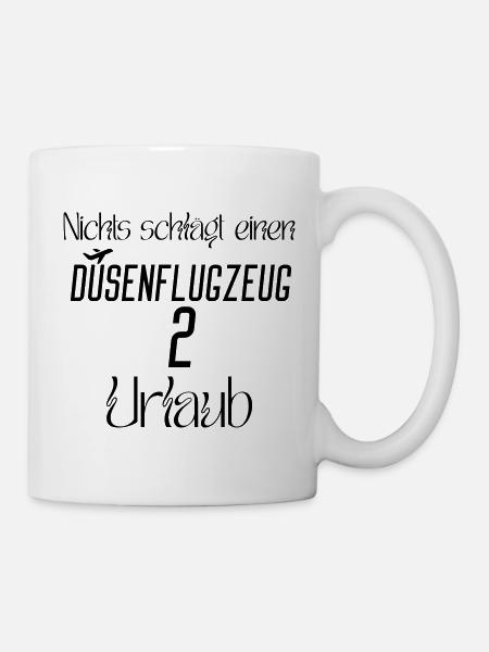 Nichts schlägt einen Düsenflugzeug 2 Urlaub - Tasse - Weiß