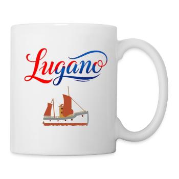 Lugano T-Shirt für Segelfans - Tasse - Weiß - Rechts