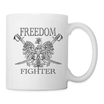 Freiheitskämpfer – Polnischer Adler mit gekreuzten Säbeln - Tasse - Weiß - Rechts