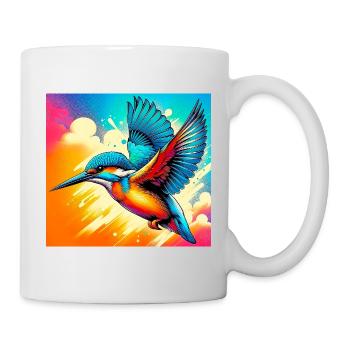 martin-pêcheur - Mug blanc - blanc - Droite
