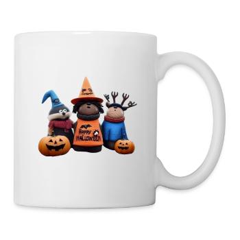 Gruselige Kürbis Trio Wooligans | Halloween Tiere - Tasse - Weiß - Rechts