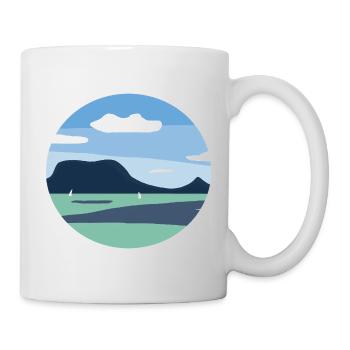 Balaton digital art - Tasse - Weiß - Rechts