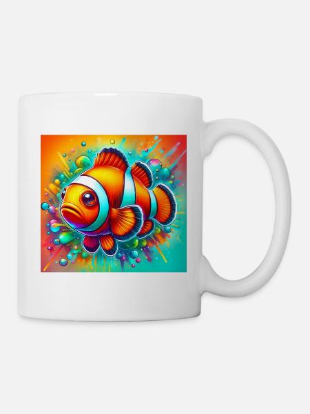 Clownfisch - Tasse - Weiß