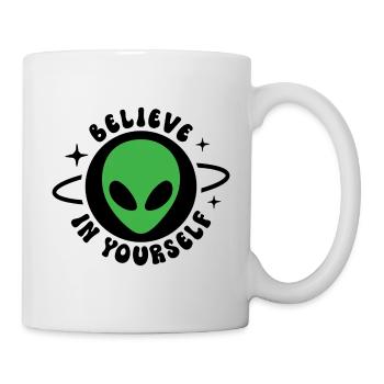 an sich selbst glauben - Tasse - Weiß - Rechts