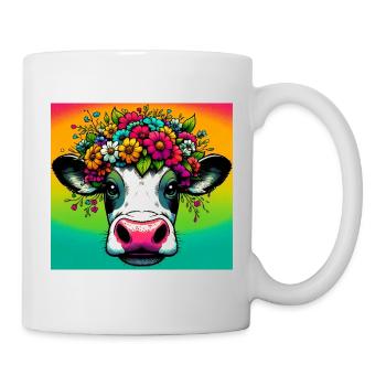 Kuh - Tasse - Weiß - Rechts