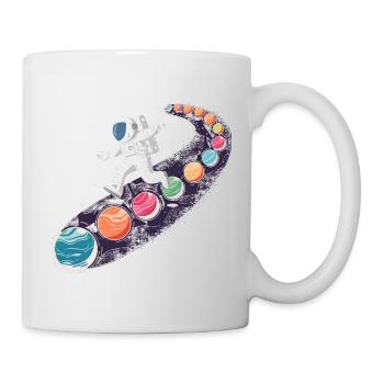 Weltraumabenteuer Astronaut Kinderdesign - Tasse - Weiß - Rechts