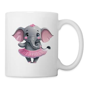 Elefant_im_Tuettue4 - Mug blanc - blanc - Droite