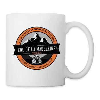 Col de la Madeleine , Savoyen, Französische Alpen - Tasse - Weiß - Rechts
