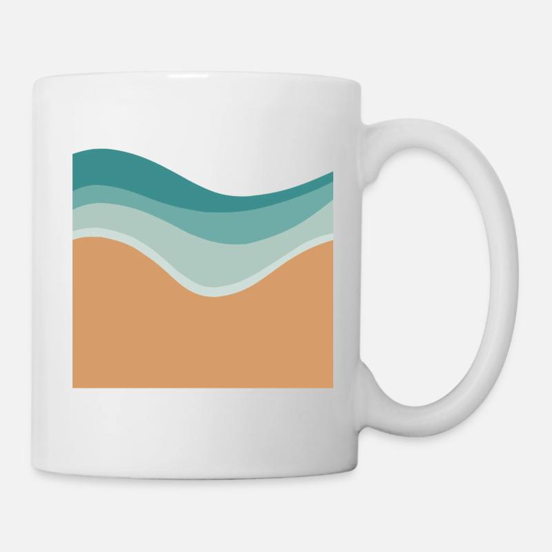Plage minimale - Mug blanc - blanc