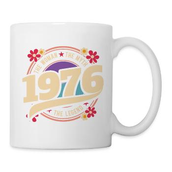 1976 Légende 50 Ans Anniversaire Femme - Mug blanc - blanc - Droite