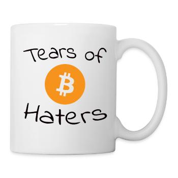 Tears of Bitcoin Haters - Tasse - Weiß - Rechts