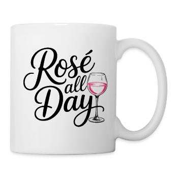 Rosé All Day Wein - Tasse - Weiß - Rechts